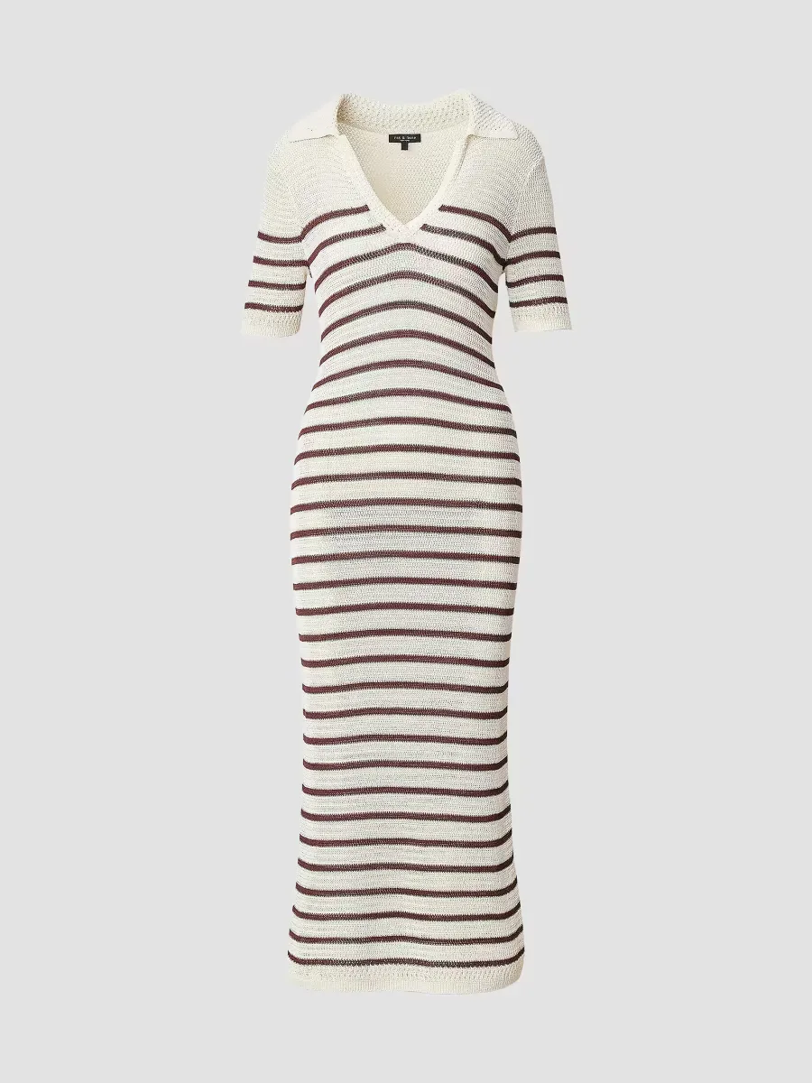 Costi Striped Cotton-Blend Knit Maxi Dress