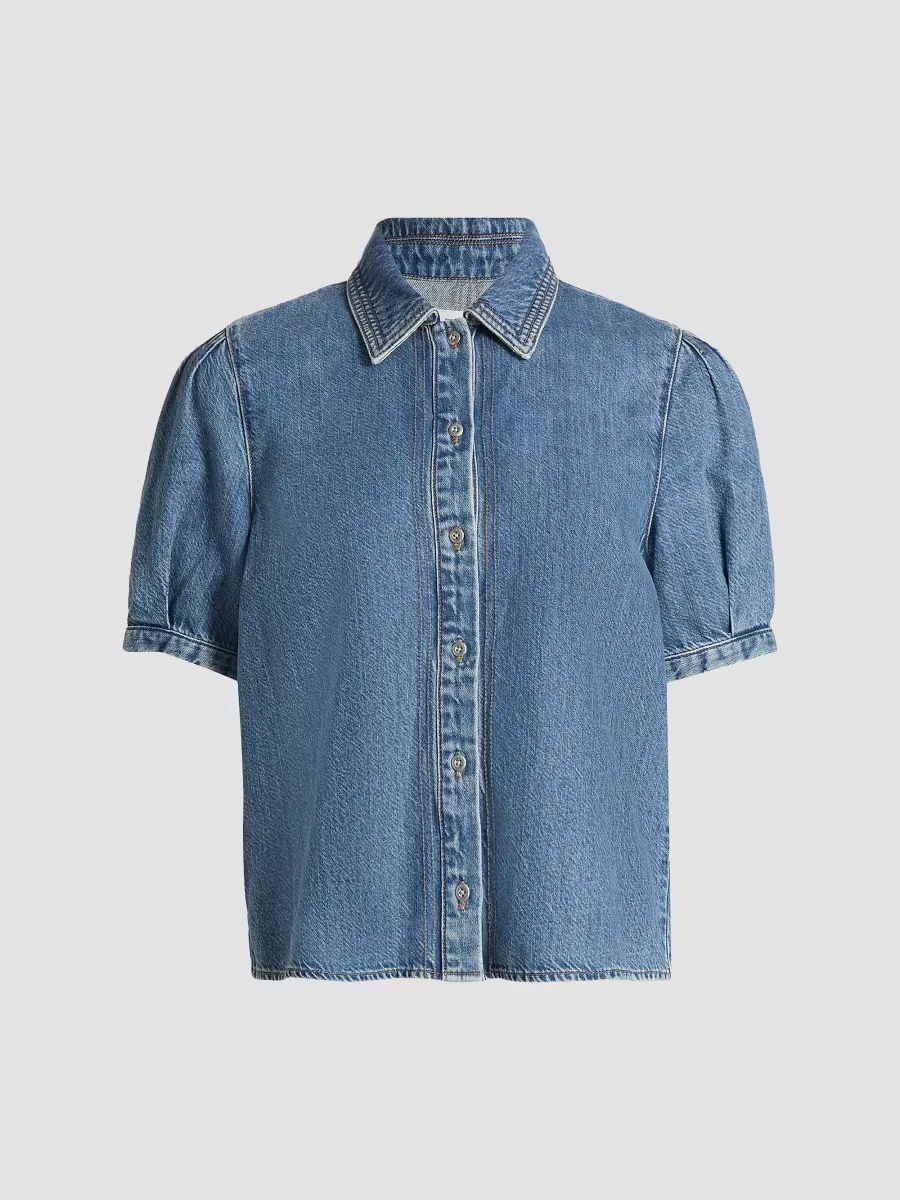 Taylor Ultra Featherweight Denim Blouse by rag & bone