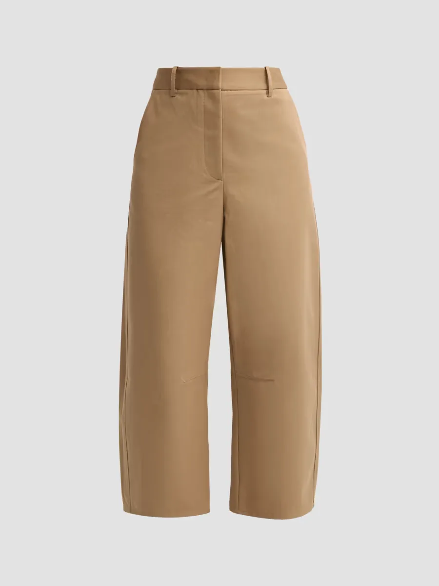 Slouchy Cotton Crop Pants
