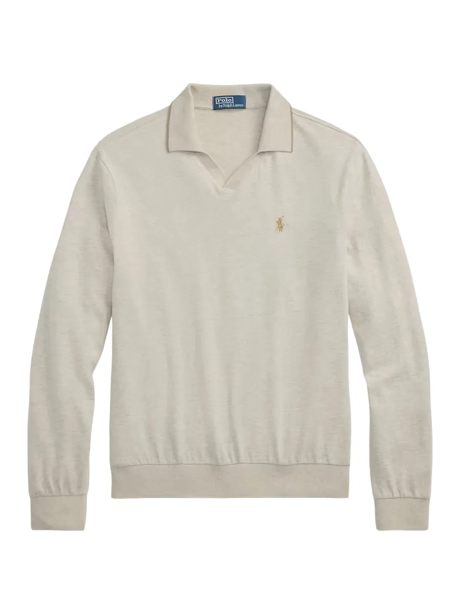 Textured Cotton Jersey Polo Shirt by Polo Ralph Lauren