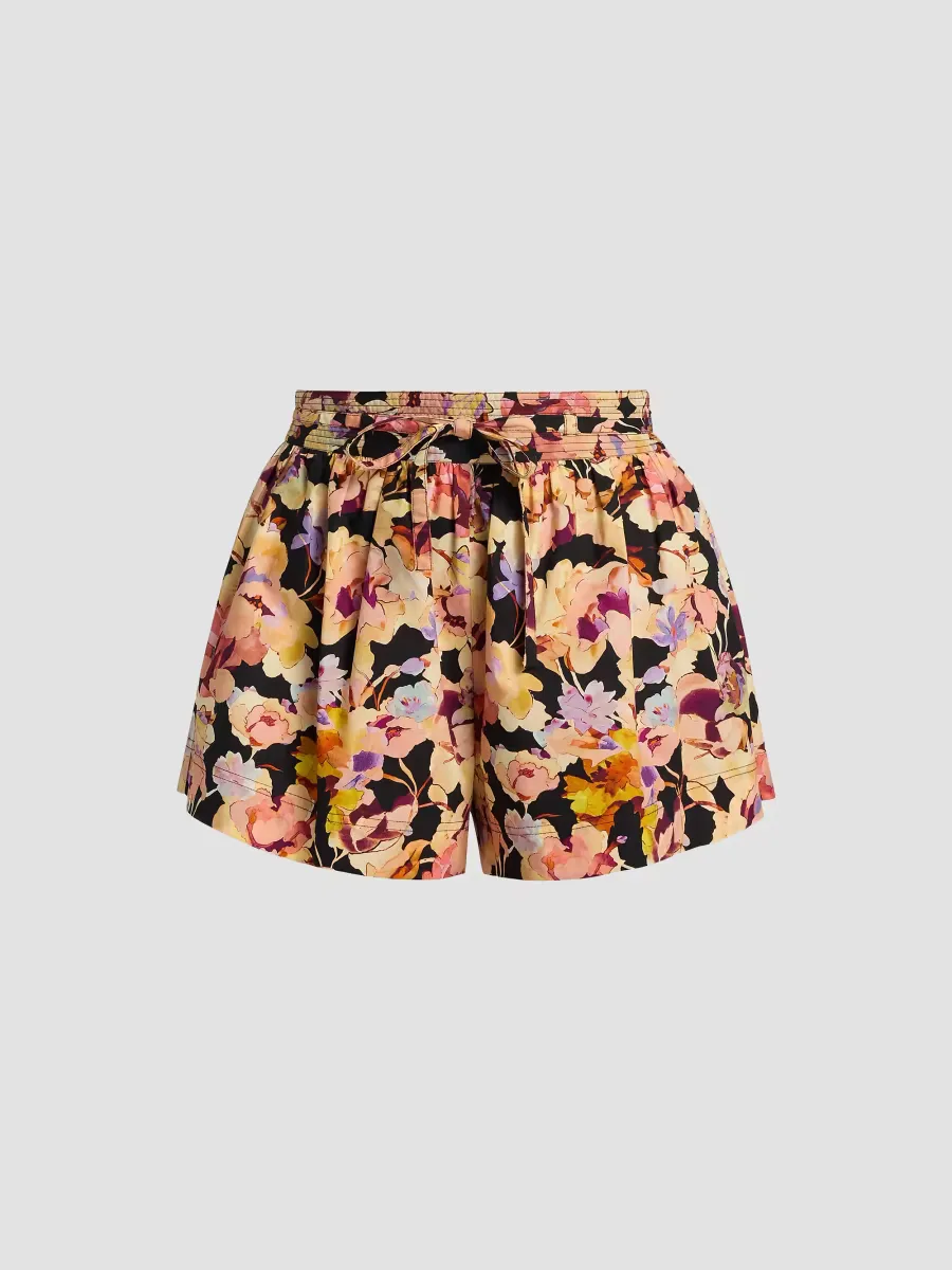 Rowan Floral Cotton Shorts by Ulla Johnson