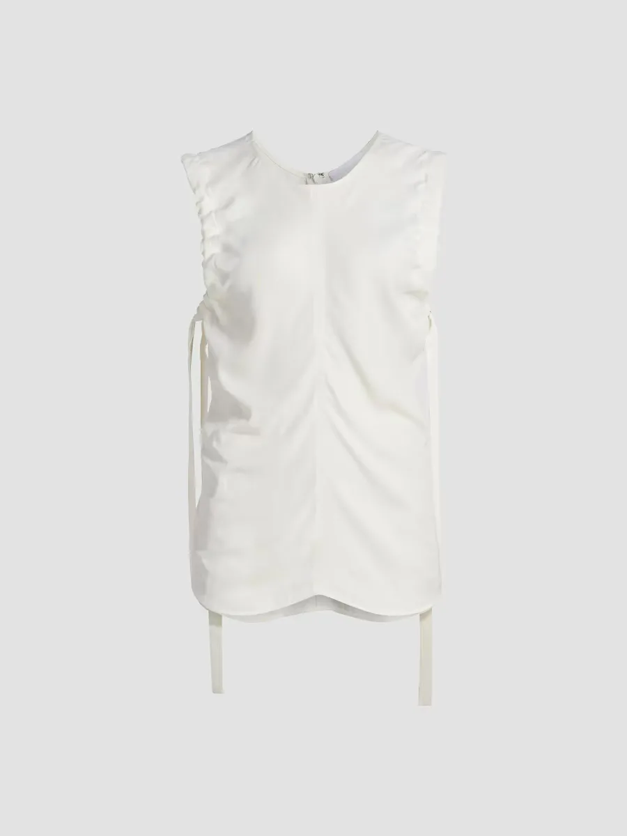 Ruched Sleeveless Top by Helmut Lang
