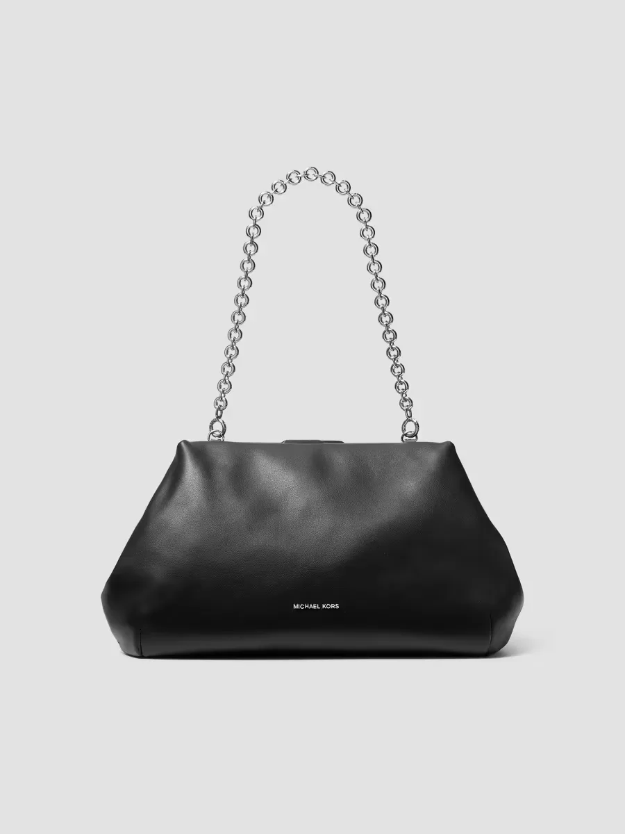 Goldie Large Cloud Frame Clutch by Michael Kors