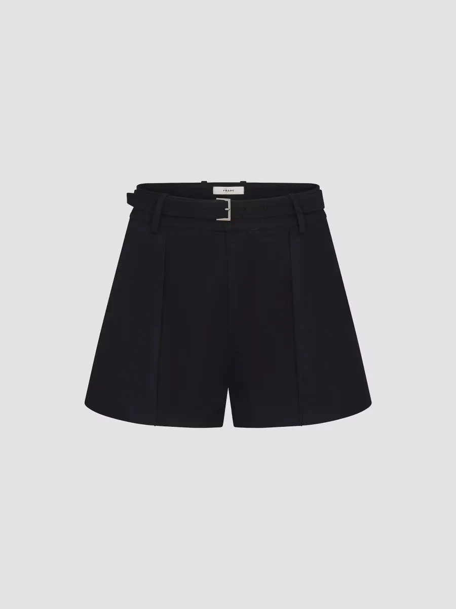 The Soho Wide-Leg Belted Shorts