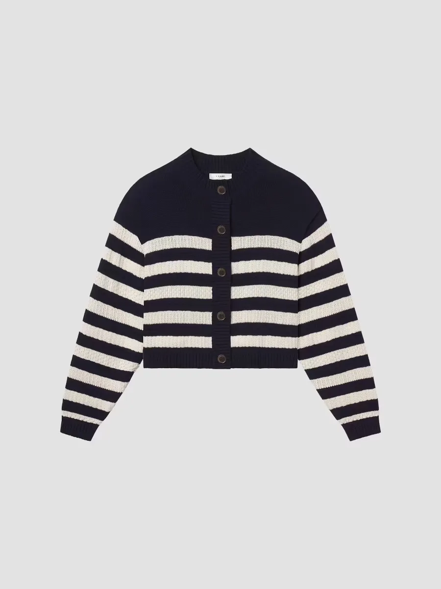 The Variation Femme Striped Cardigan by FRAME
