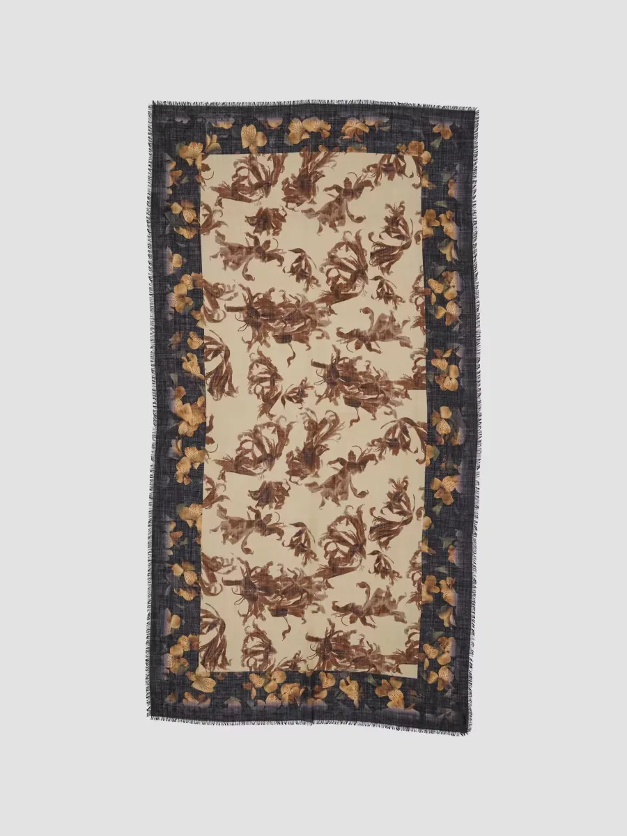 Printed Wool Scarf by Dries Van Noten