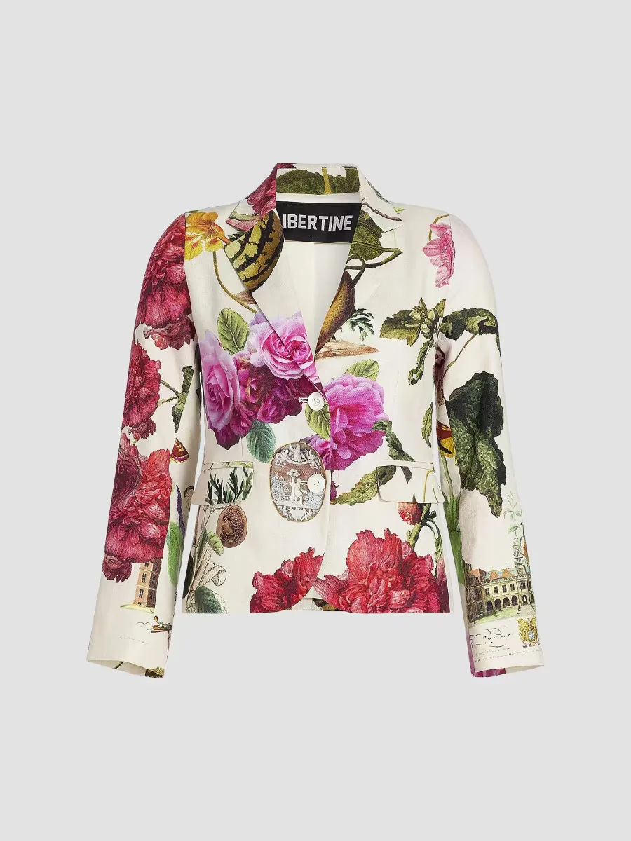 Hollyhock Linen Classic Jacket by Libertine