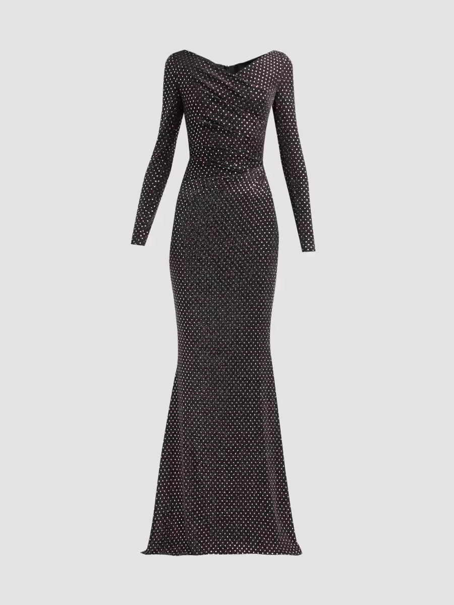 Stud Sequin Jersey Mermaid Gown by Talbot Runhof
