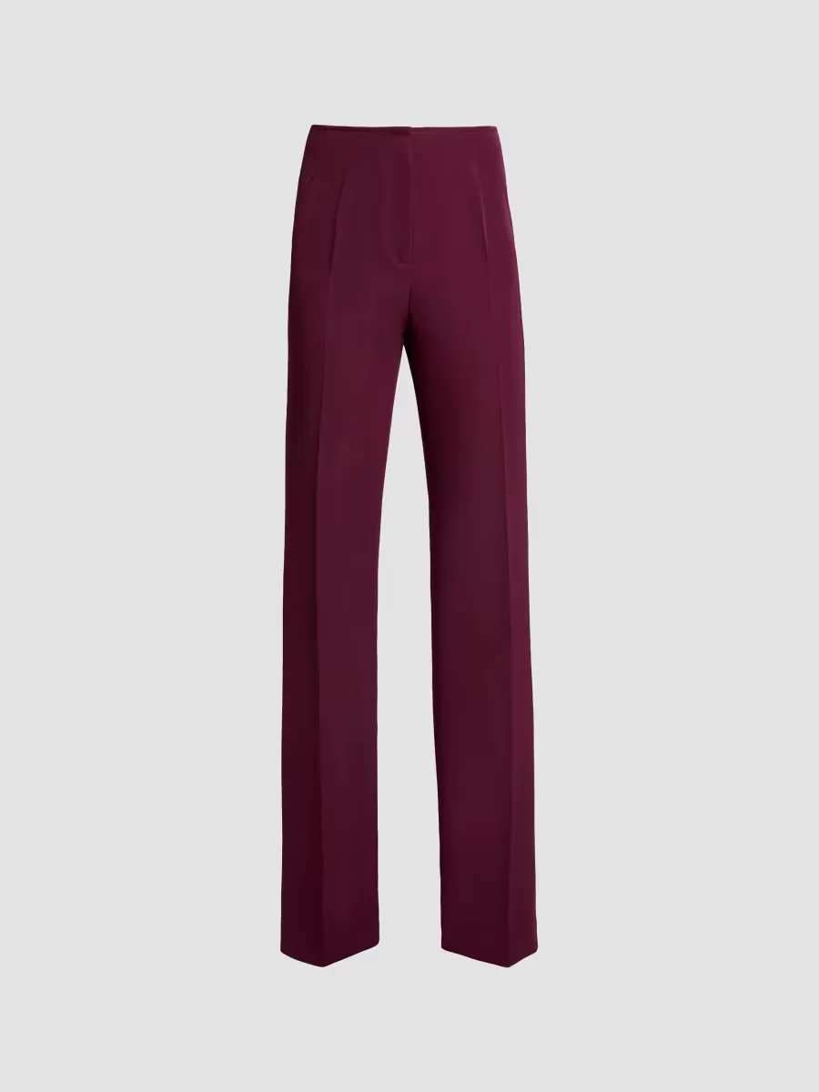Techno Crepe Straight-Leg Pants by Santorelli