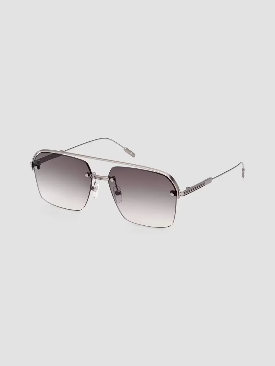 57MM Plastic Aviator Sunglasses by ZEGNA