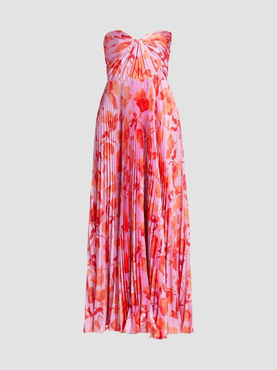 Nora Printed Satin Gown by As It May