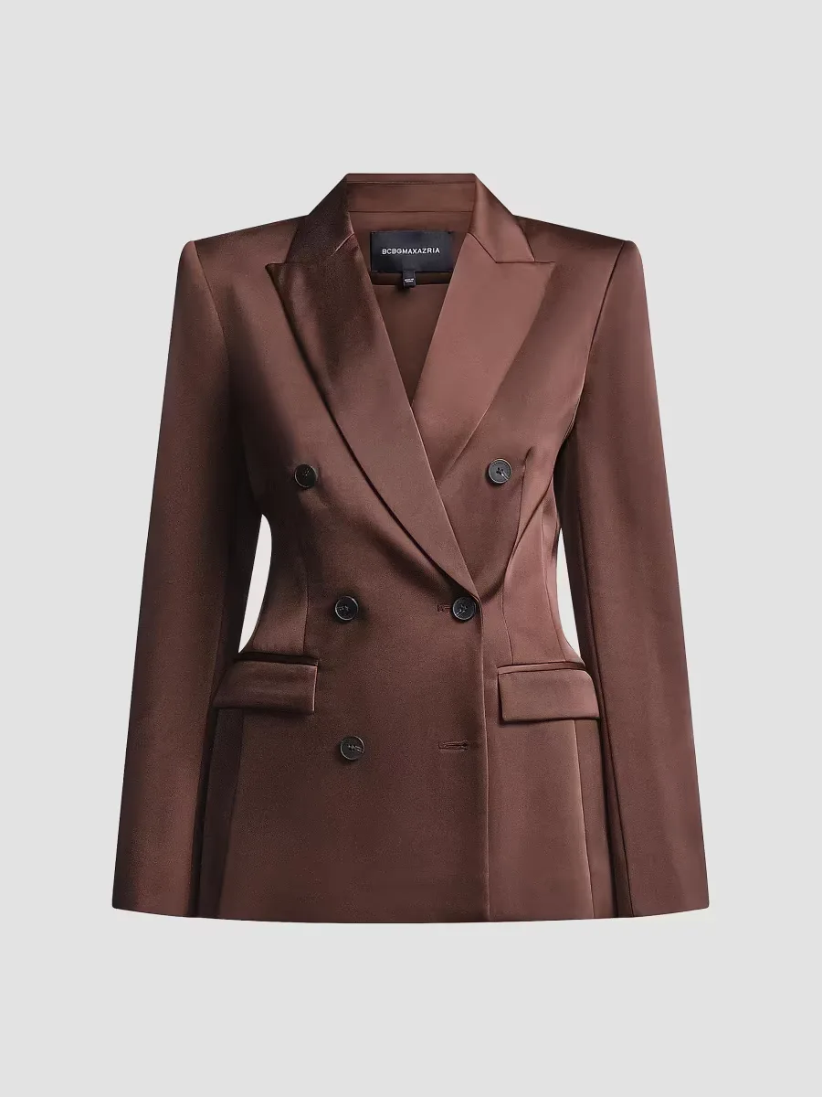 Sydney Tailored Satin Blazer by BCBGMAXAZRIA