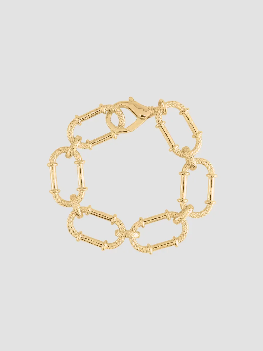 Cheval 18K-Gold-Plated Braided Chain Bracelet by Anabel Aram