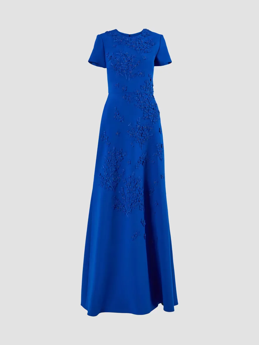 Embellished Floral A-Line Gown by Carolina Herrera