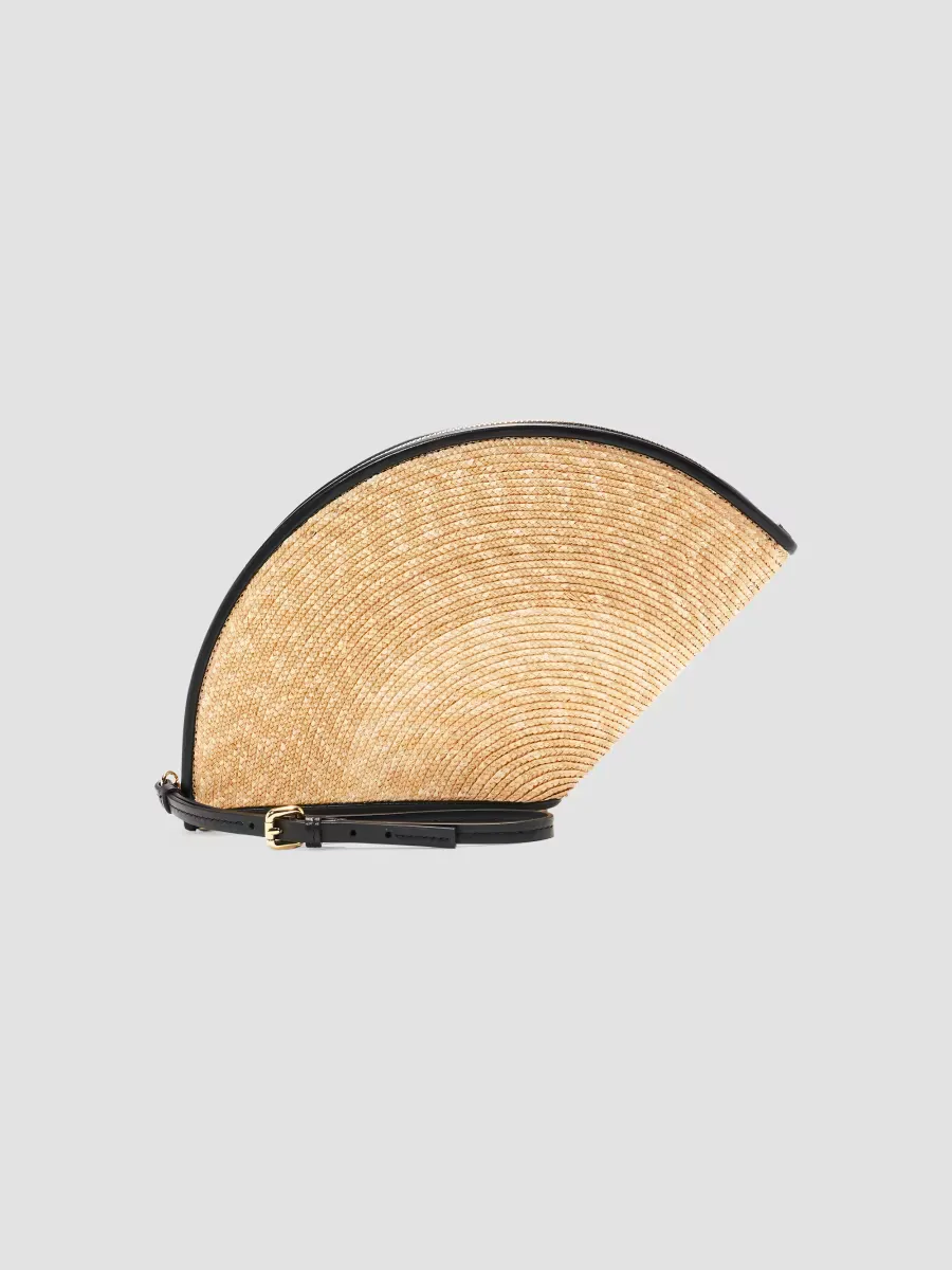 Consuelo Raffia Clutch by Carolina Herrera