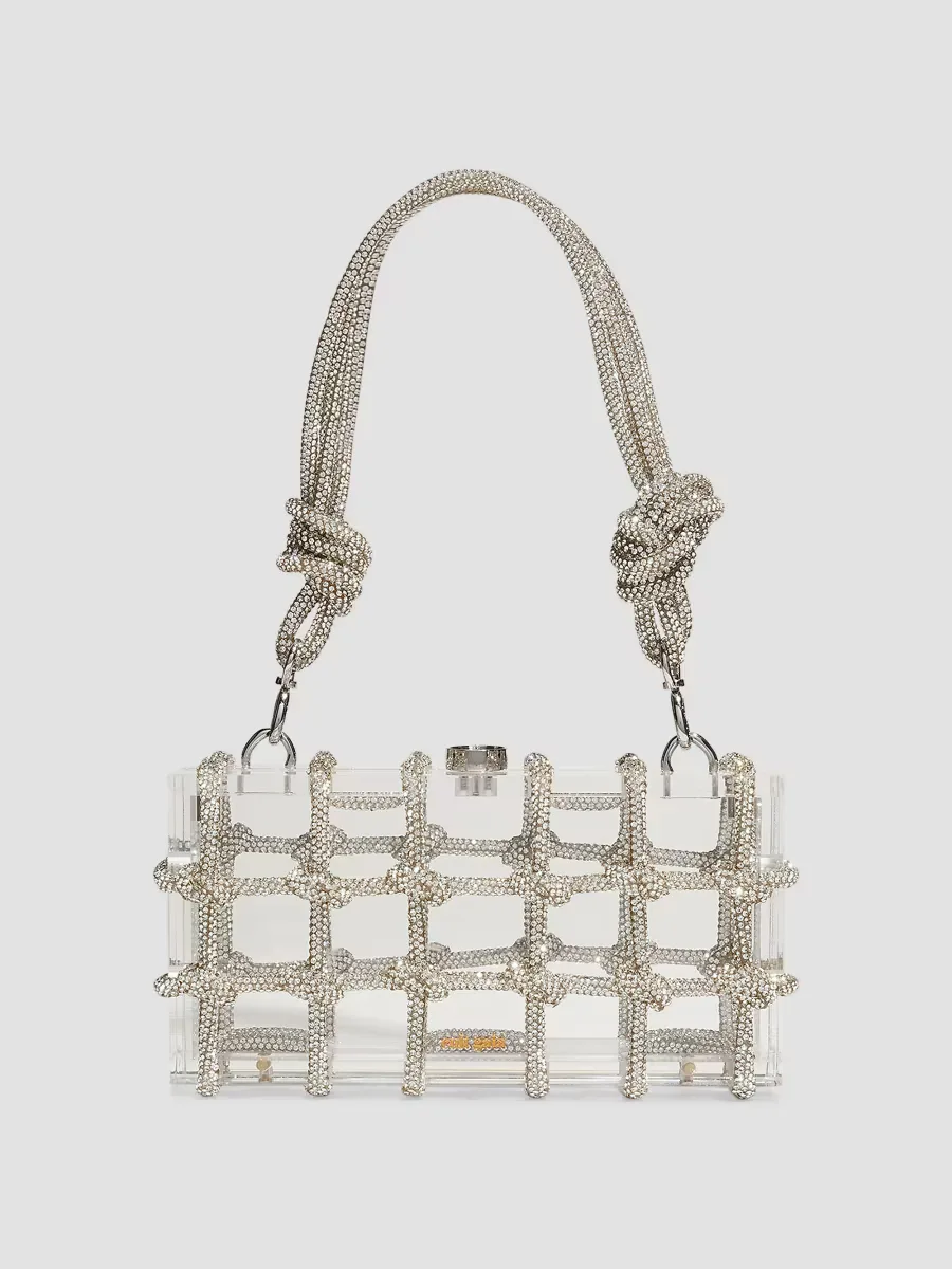 Bess Acrylic Top Handle Bag by Cult Gaia