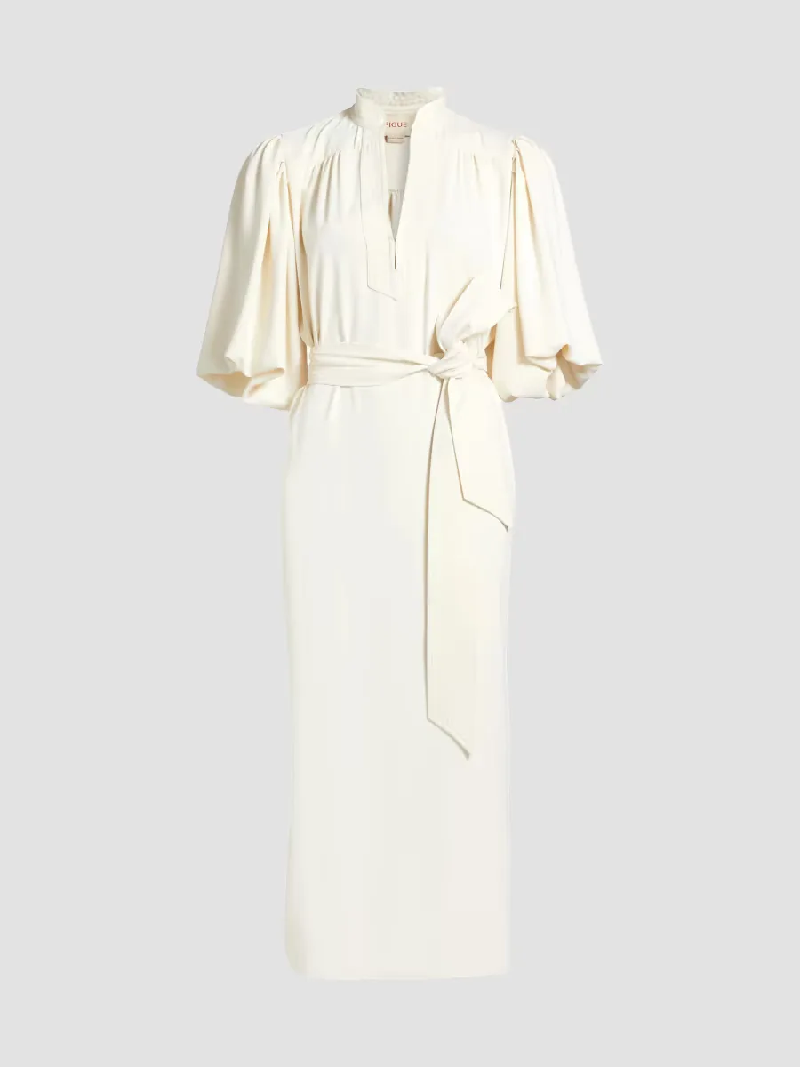 Dani Tie-Waist Midi-Dress by Figue