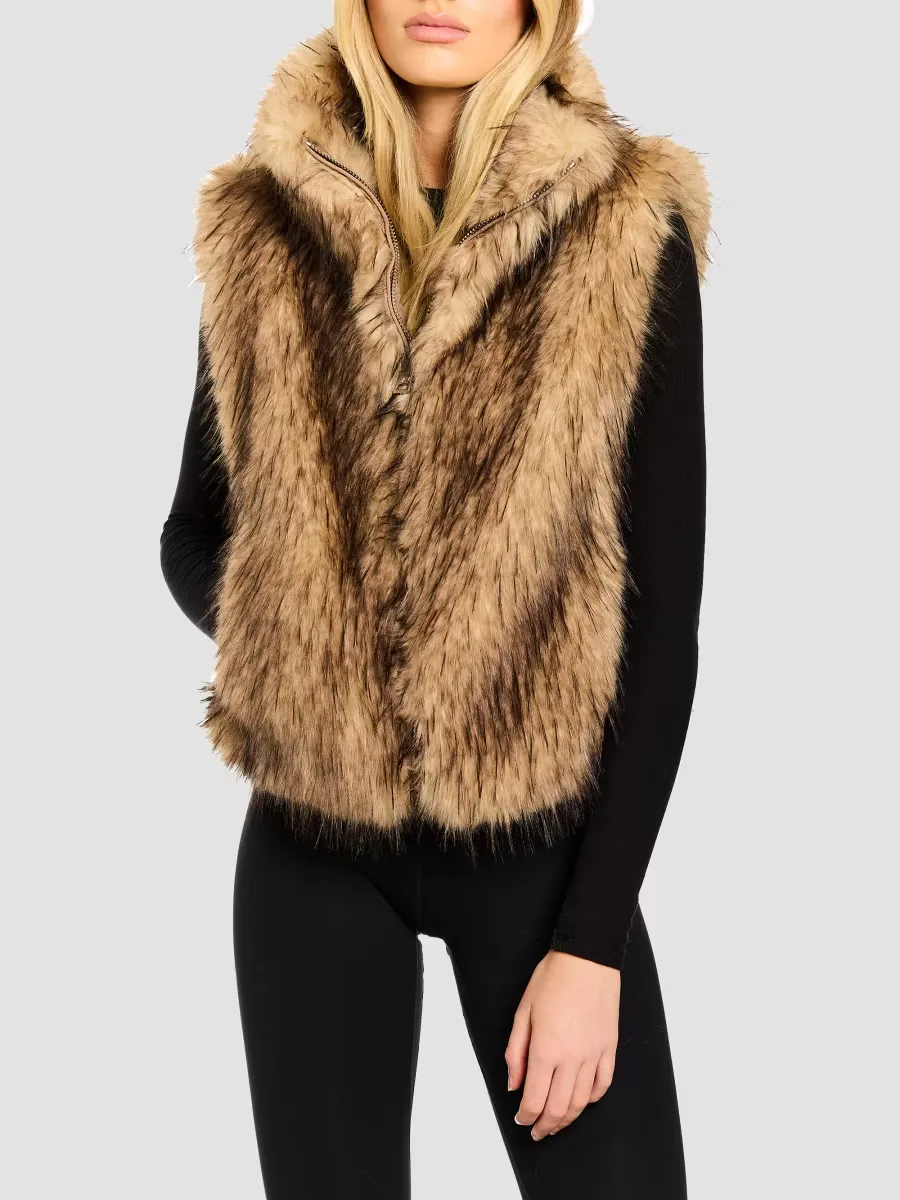Leah Faux Fur Vest by S.A.M.