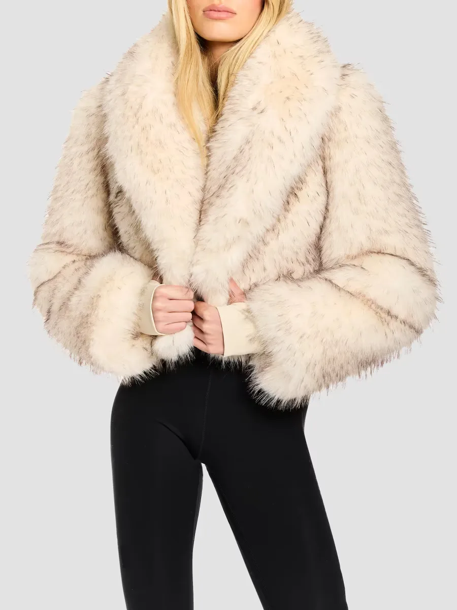 Vienna Faux-Fur Crop Jacket by S.A.M.