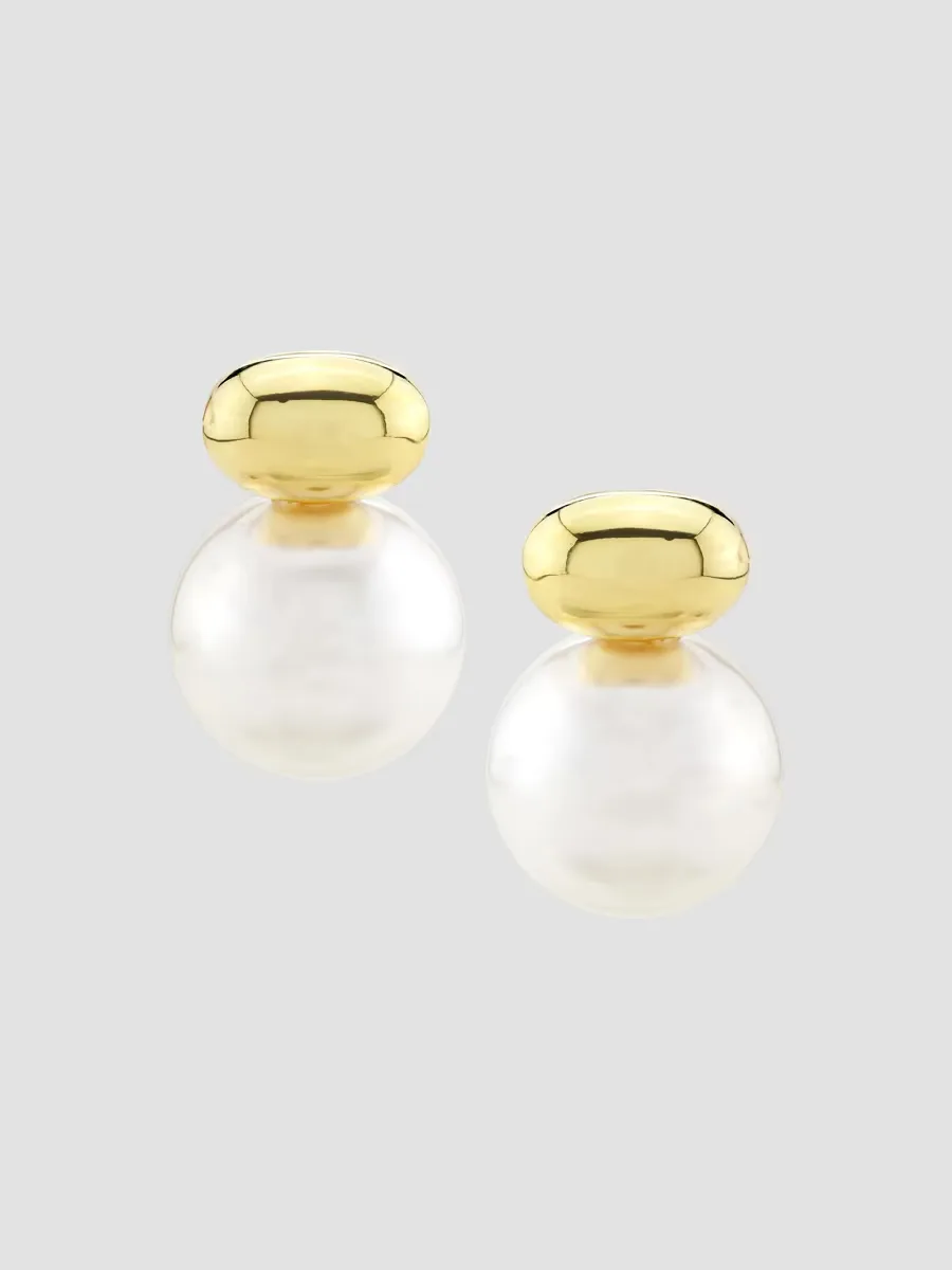 Empress 14K-Gold-Plated & Imitation Pearl Drop Earrings
