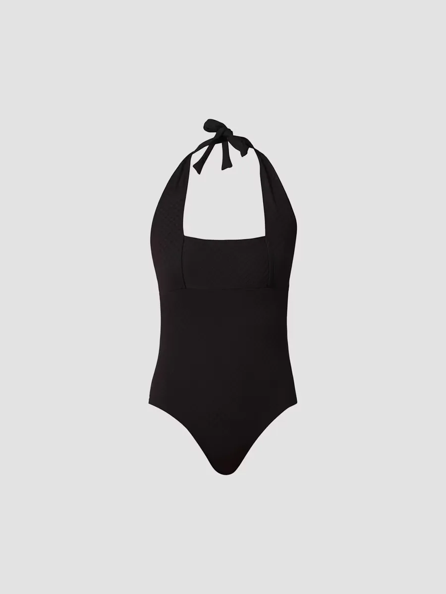 Retro Halterneck One-Piece Swimsuit by Shoshanna