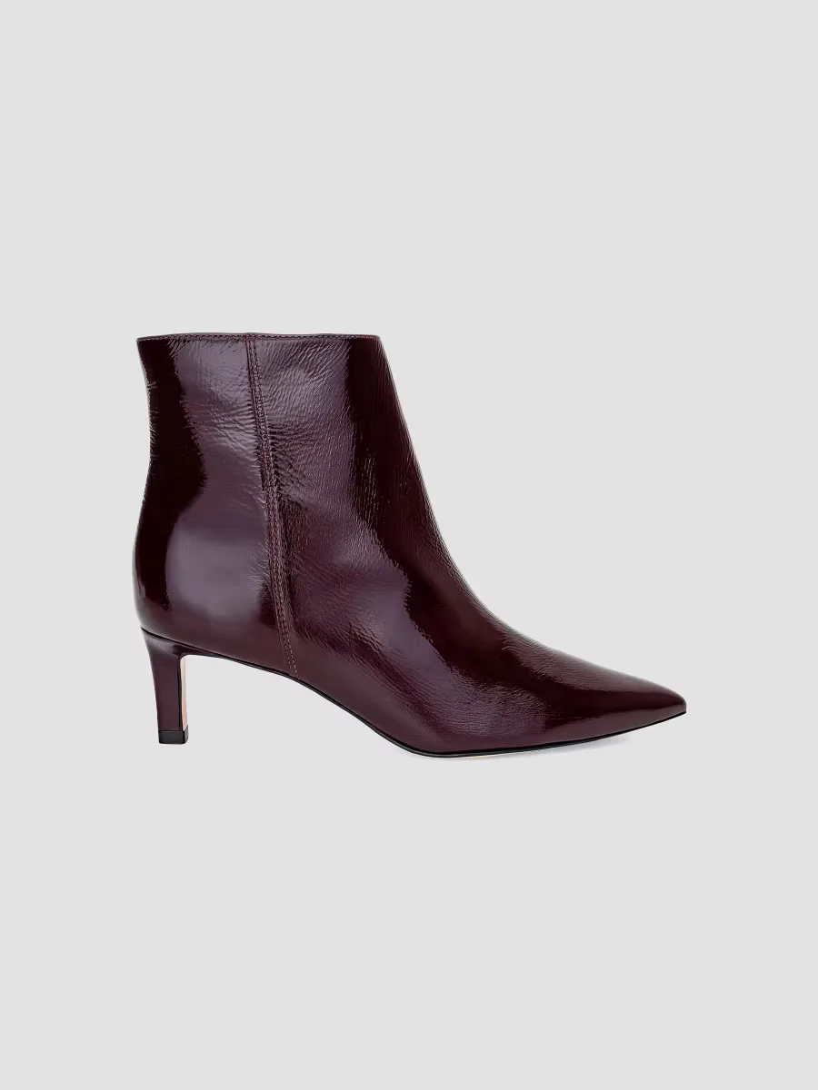 Lilly 75MM Patent Leather Ankle Boots by L'AGENCE