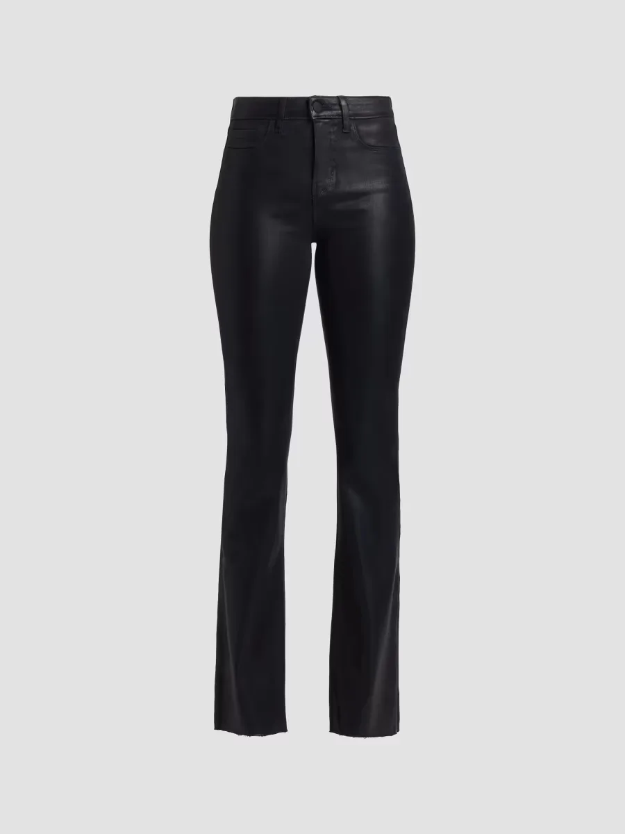 Ruth Coated High-Rise Straight Jeans by L'AGENCE