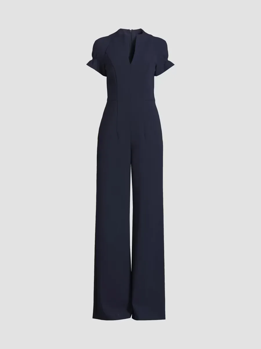 Patel V-Neck Wide-Leg Jumpsuit by Black Halo