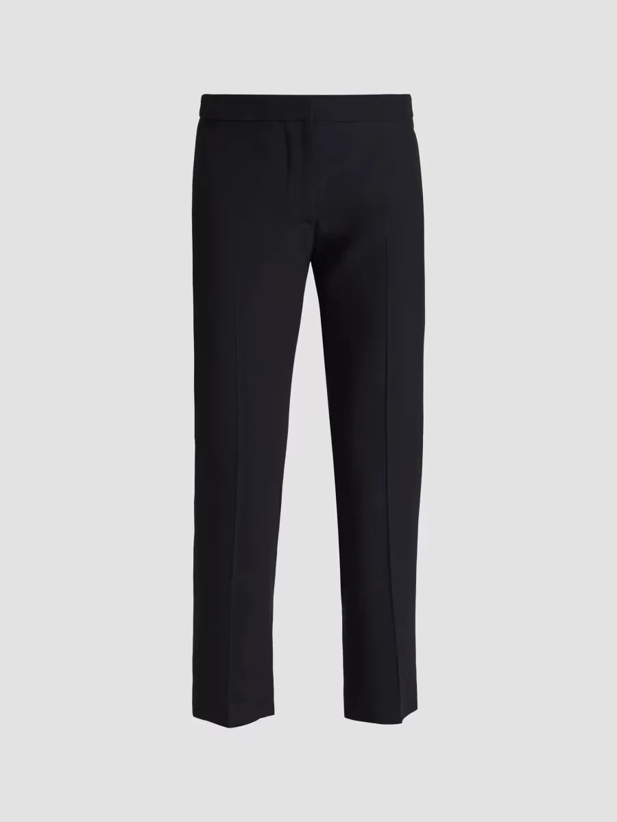 Leaf Crepe Cigarette Trousers by McQueen