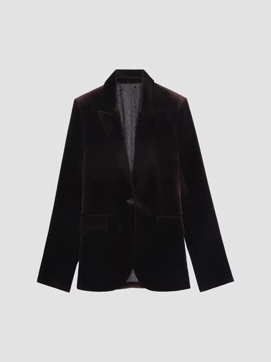 Vavy Velvet Tailored Blazer by Zadig & Voltaire