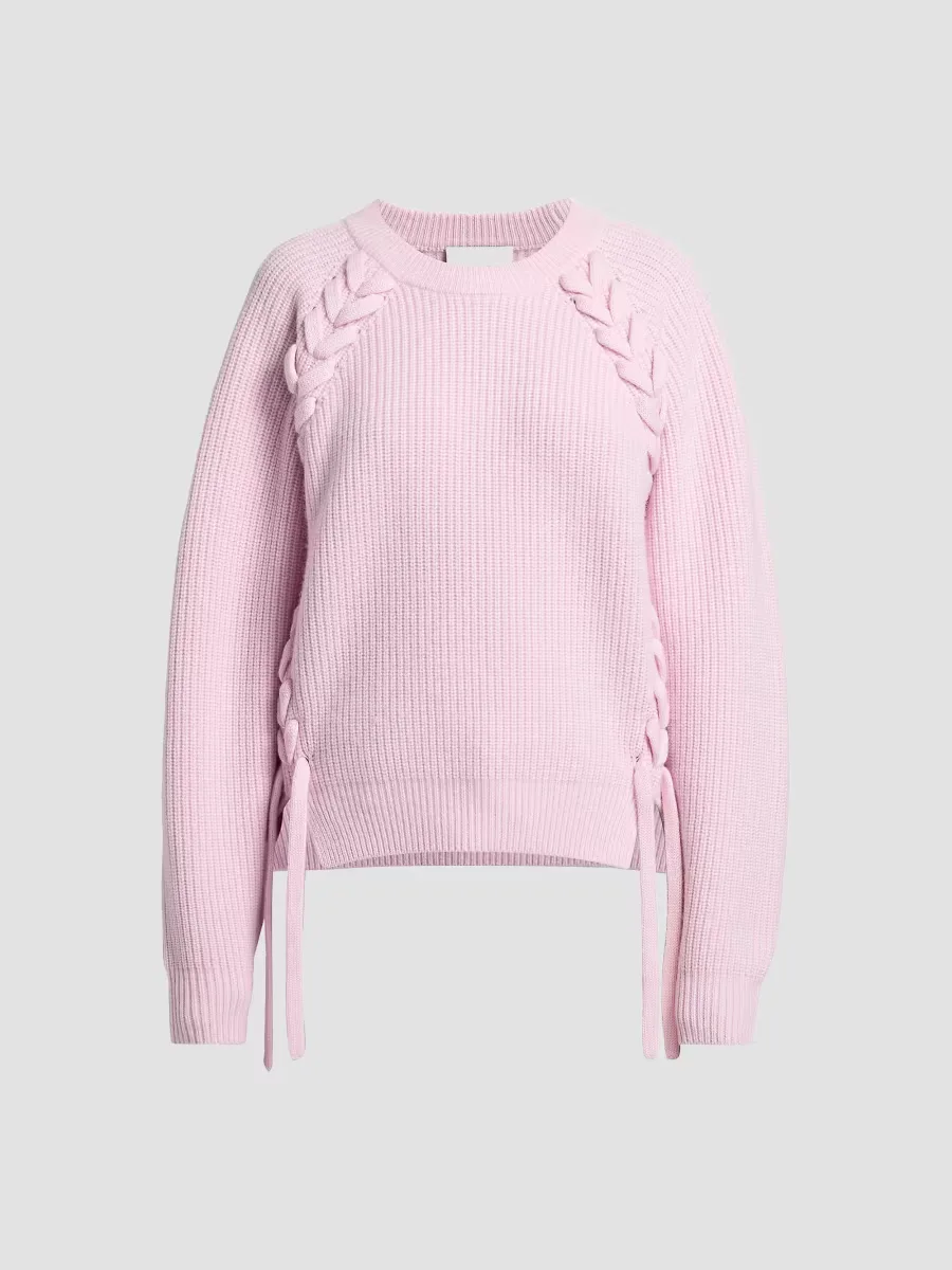 Tulliam Lace-Up Wool-Cashmere Sweater by Isabel Marant