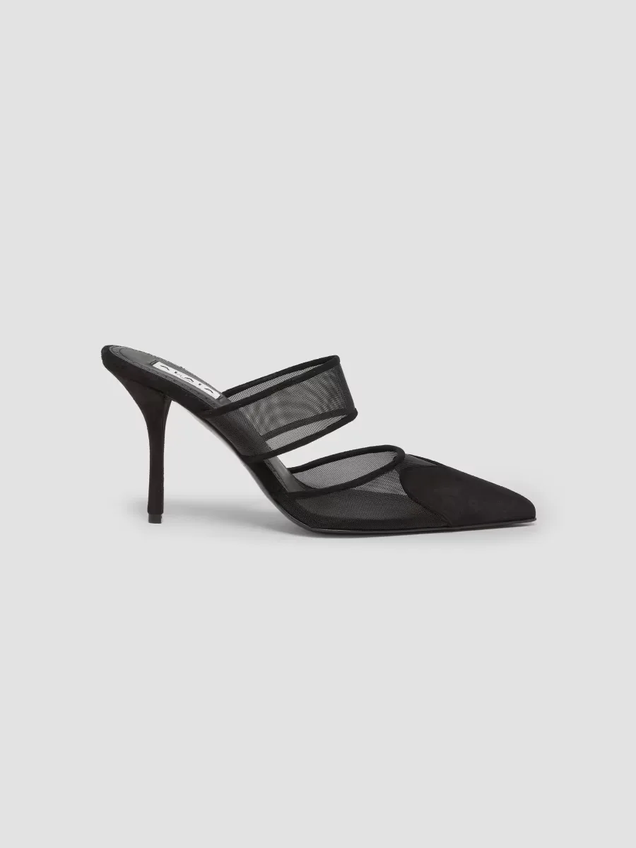 Coeur 90MM Mesh-Suede Mules