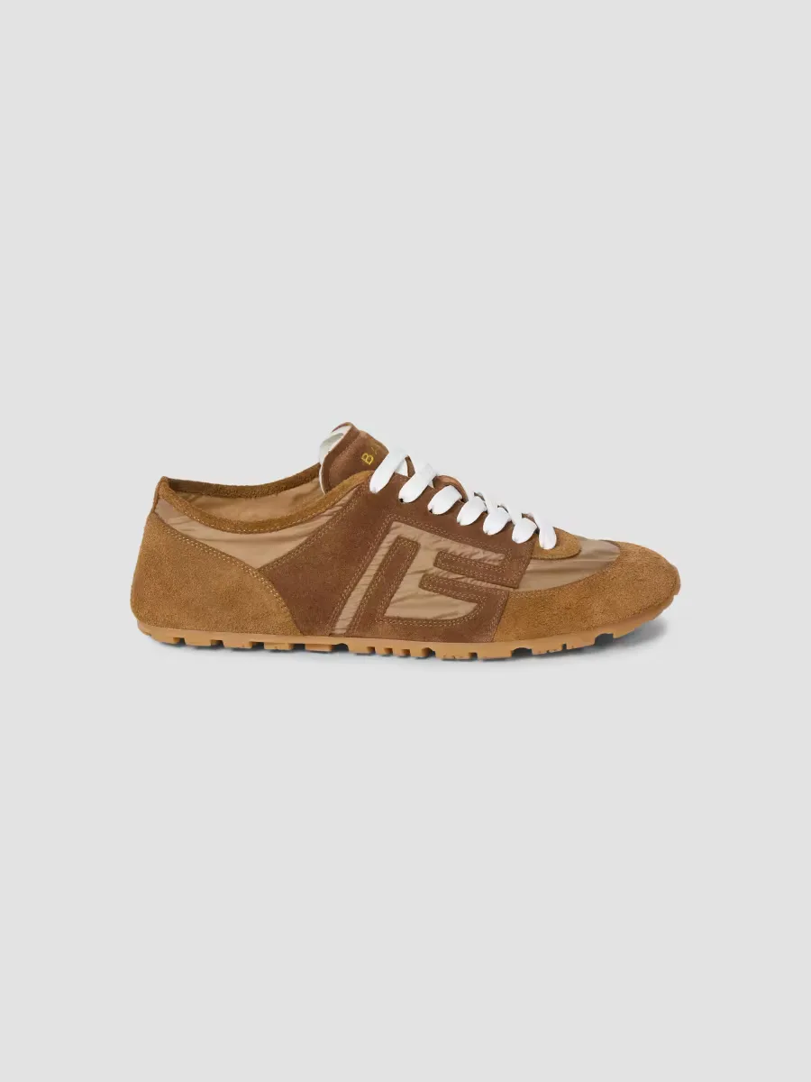 Racer 45 Suede Low-Top Sneakers by Balmain