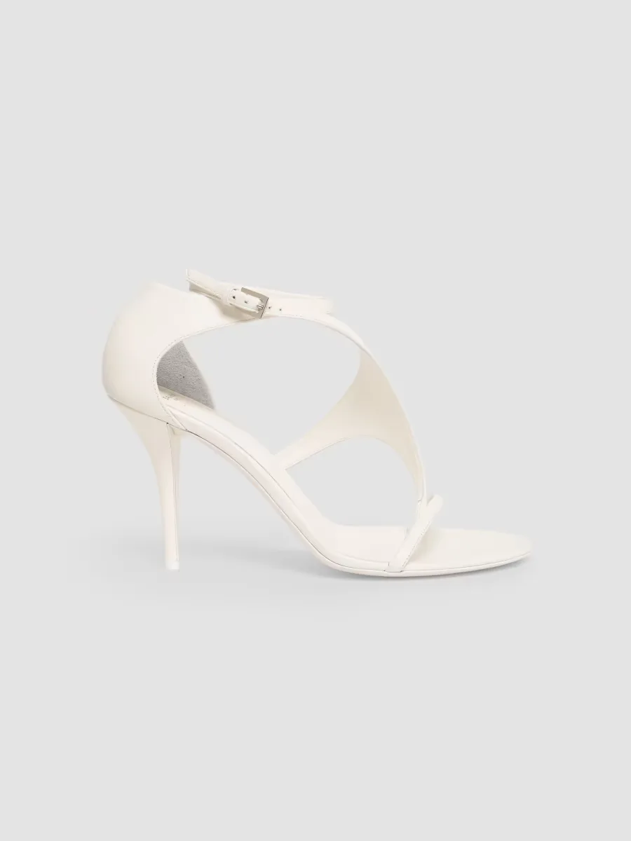 Leather 95MM Thin-Strap Sandals by Balmain