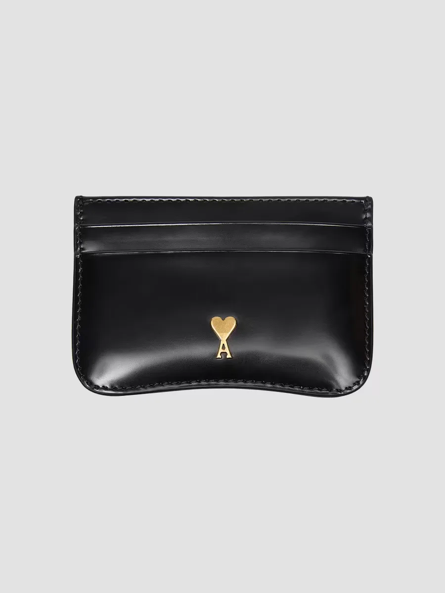 Logo Leather Card Case by AMI Paris