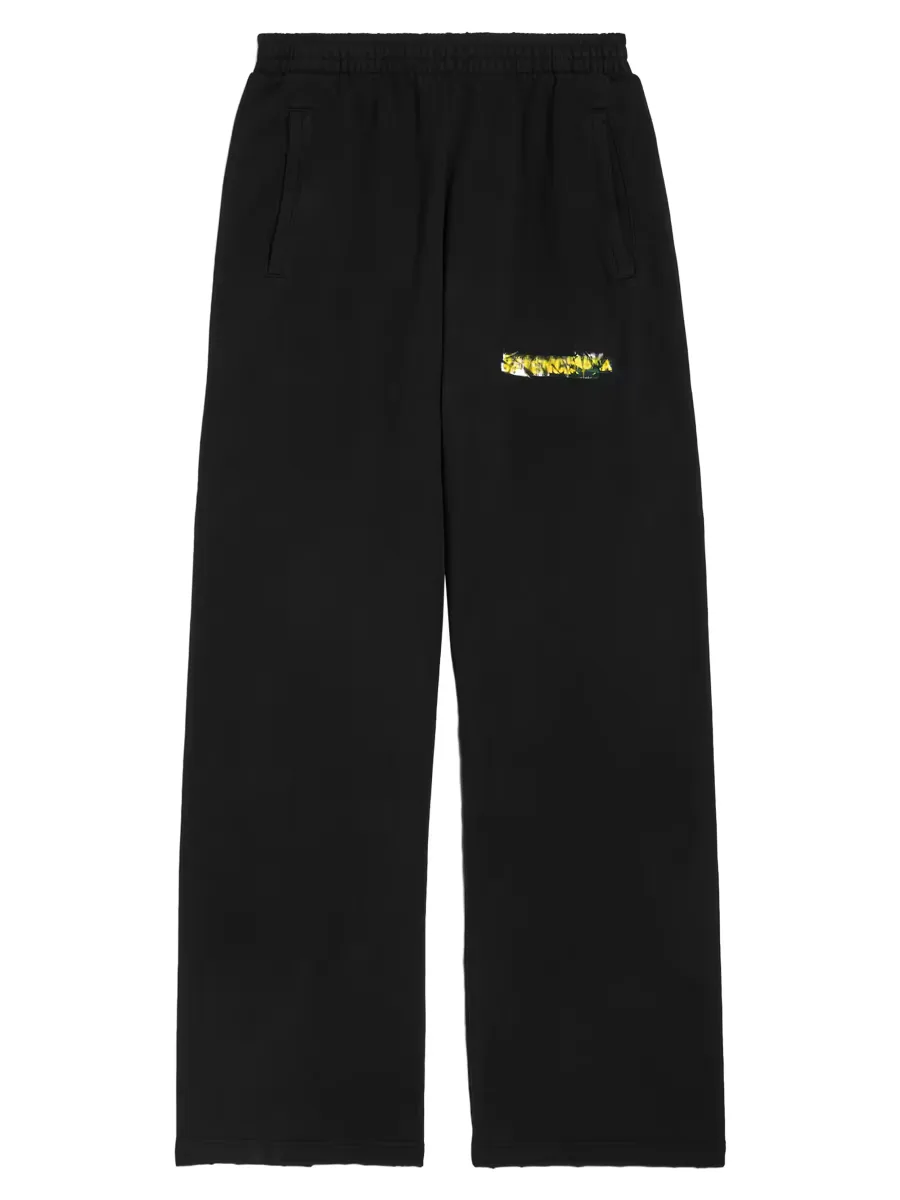 Messy Spray Baggy Sweatpants by Balenciaga