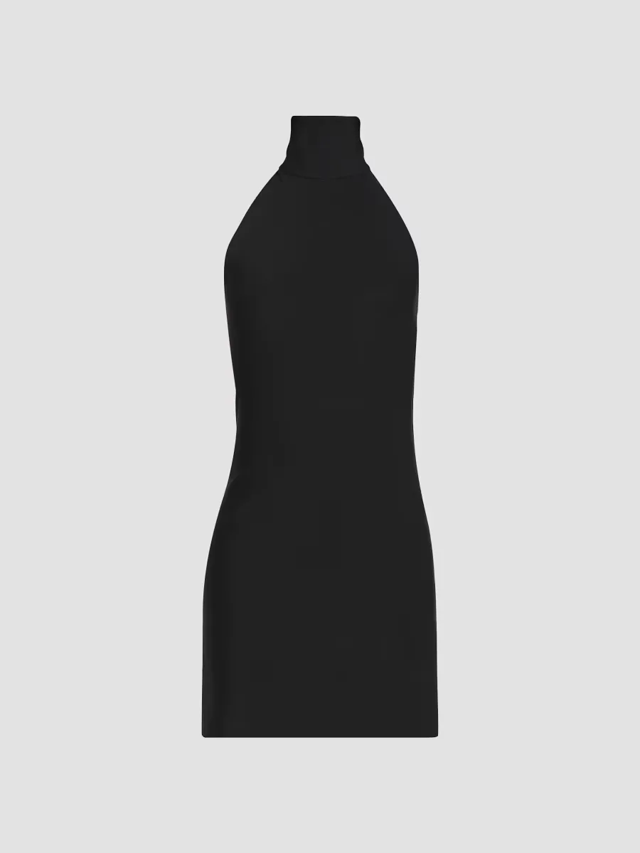 Banded Halter Jersey Minidress by Courreges