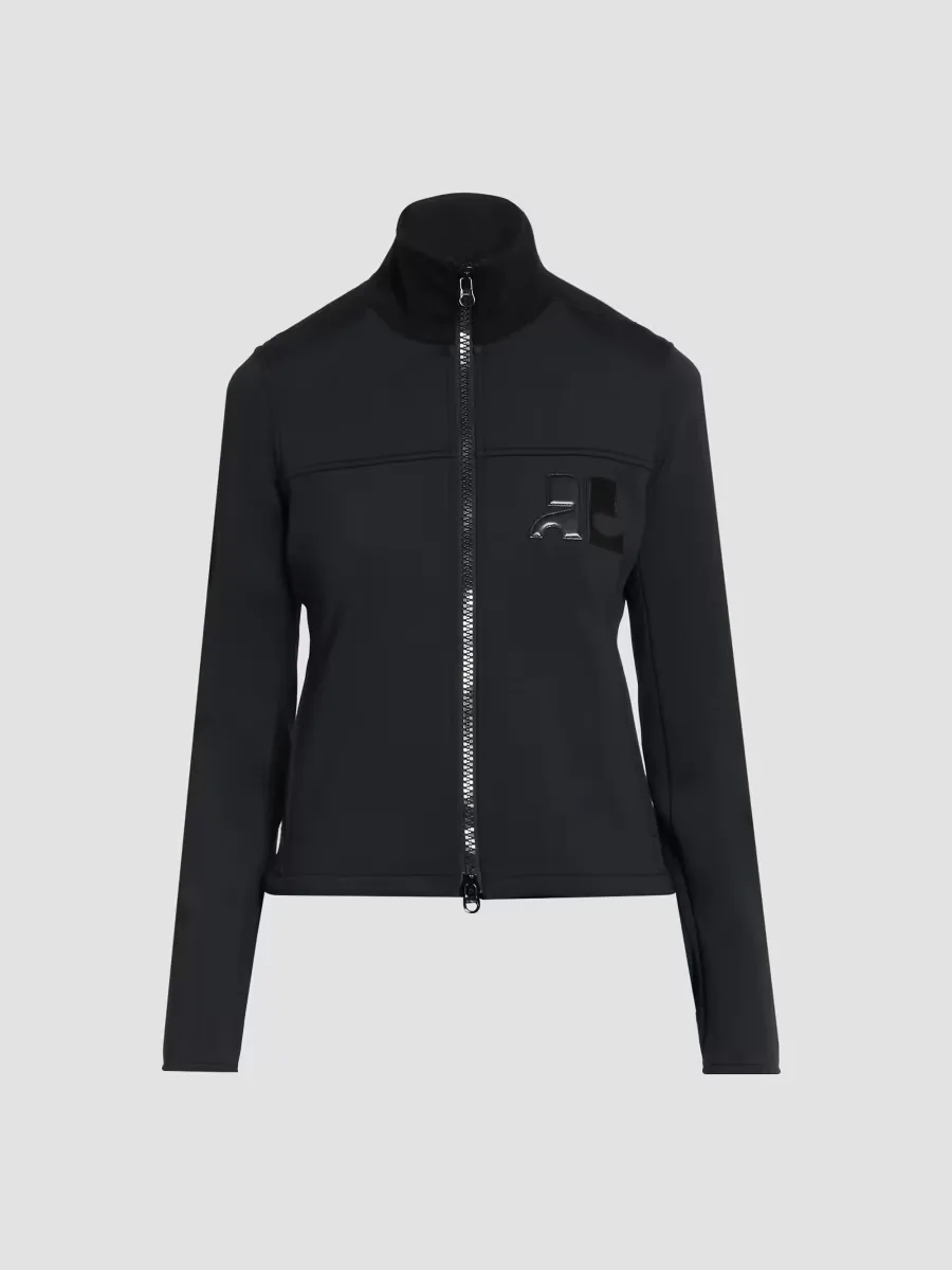 Technical Jersey Zip-Front Jacket by Courreges