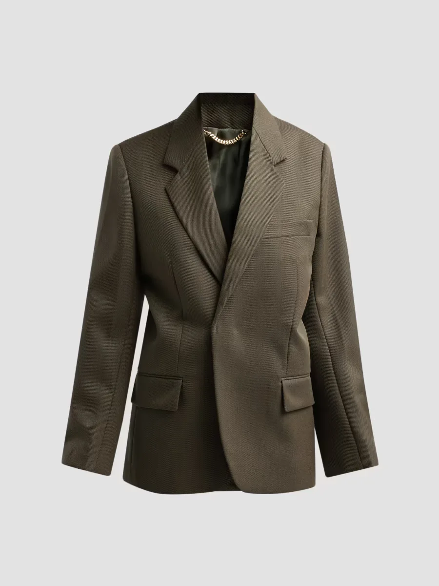 Wool Single-Breasted Blazer by Victoria Beckham