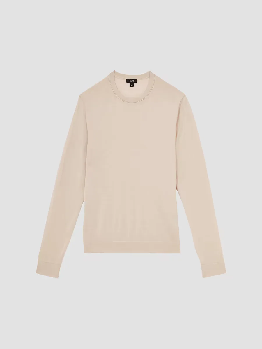 Wessex Merino Wool Crewneck Sweater by Reiss