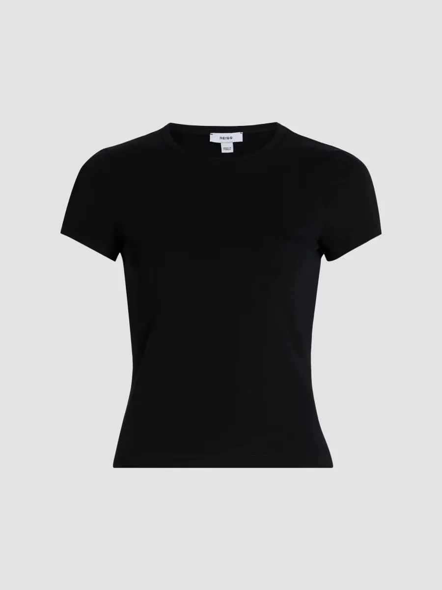 Jolie Stretch-Cotton Soft Crewneck T-Shirt by Reiss