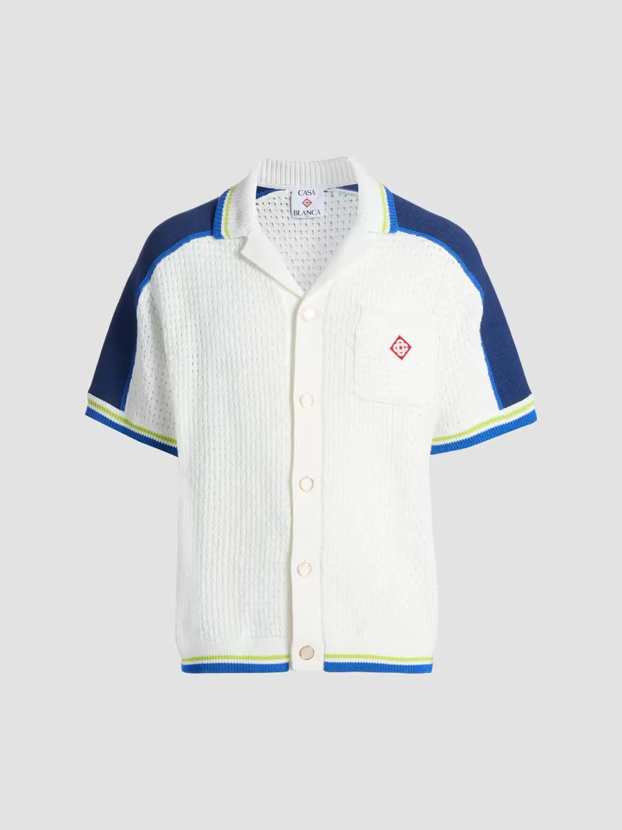 Striped Crochet Shirt by Casablanca