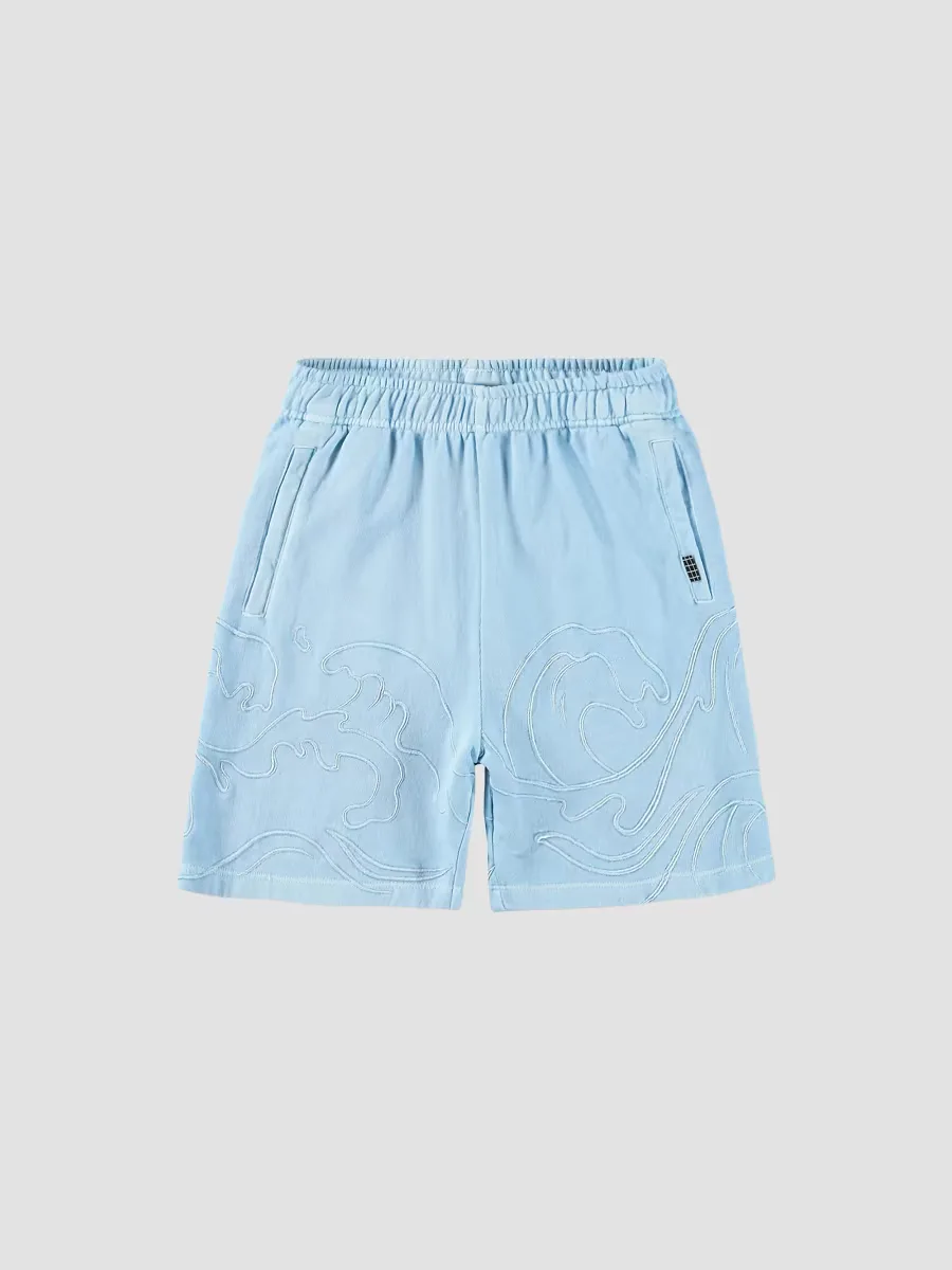 Embroidered Wave Shorts by Molo
