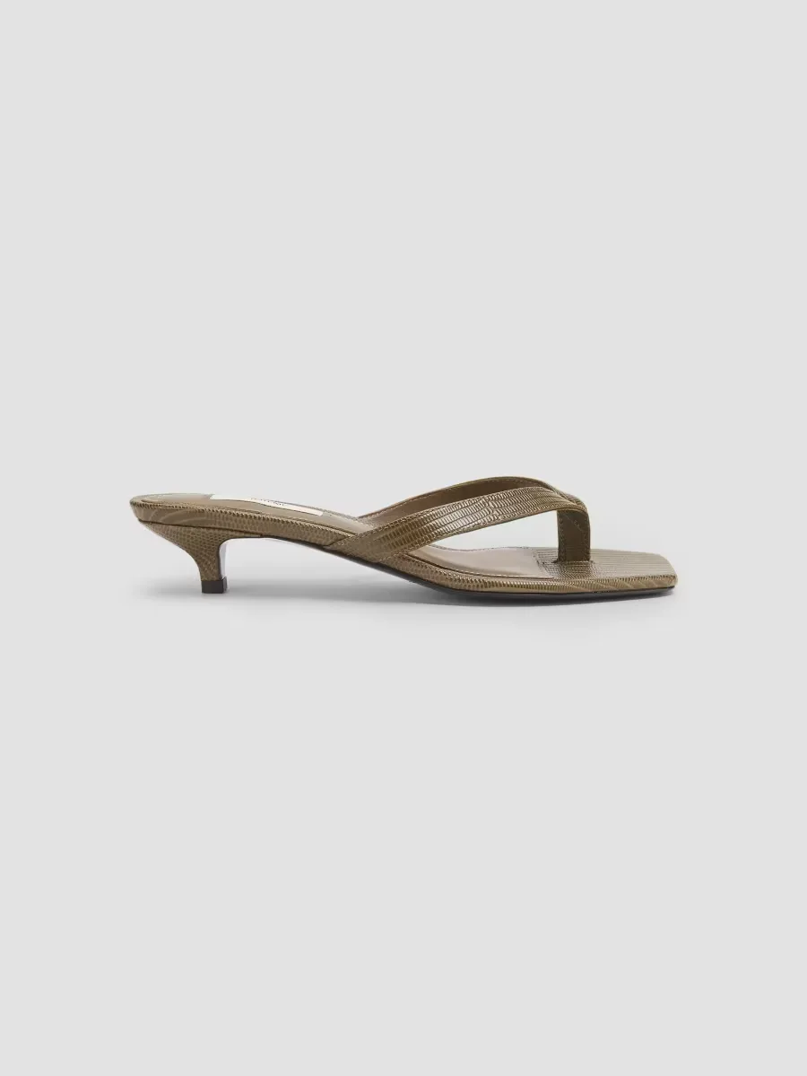 35MM Satin Slip-On Sandals by Totême