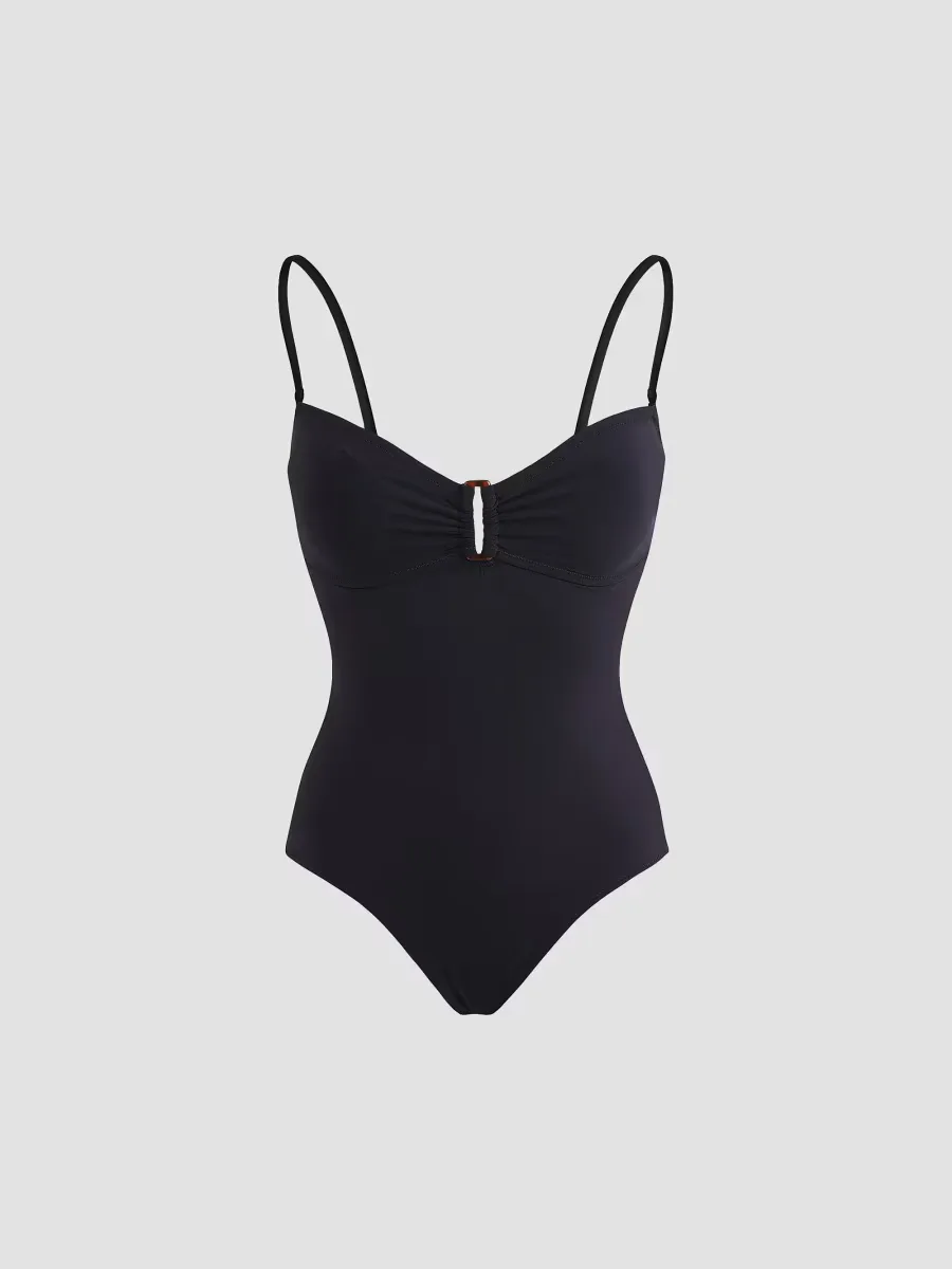 Stretch Jersey Sweetheart Keyhole One-Piece Swimsuit by Vilebrequin