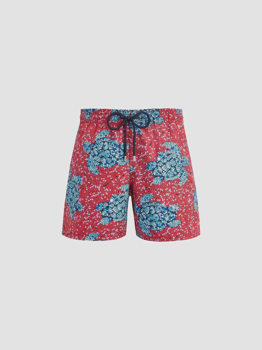 Turtle Sequin Trompe Loeil Swim Trunks by Vilebrequin