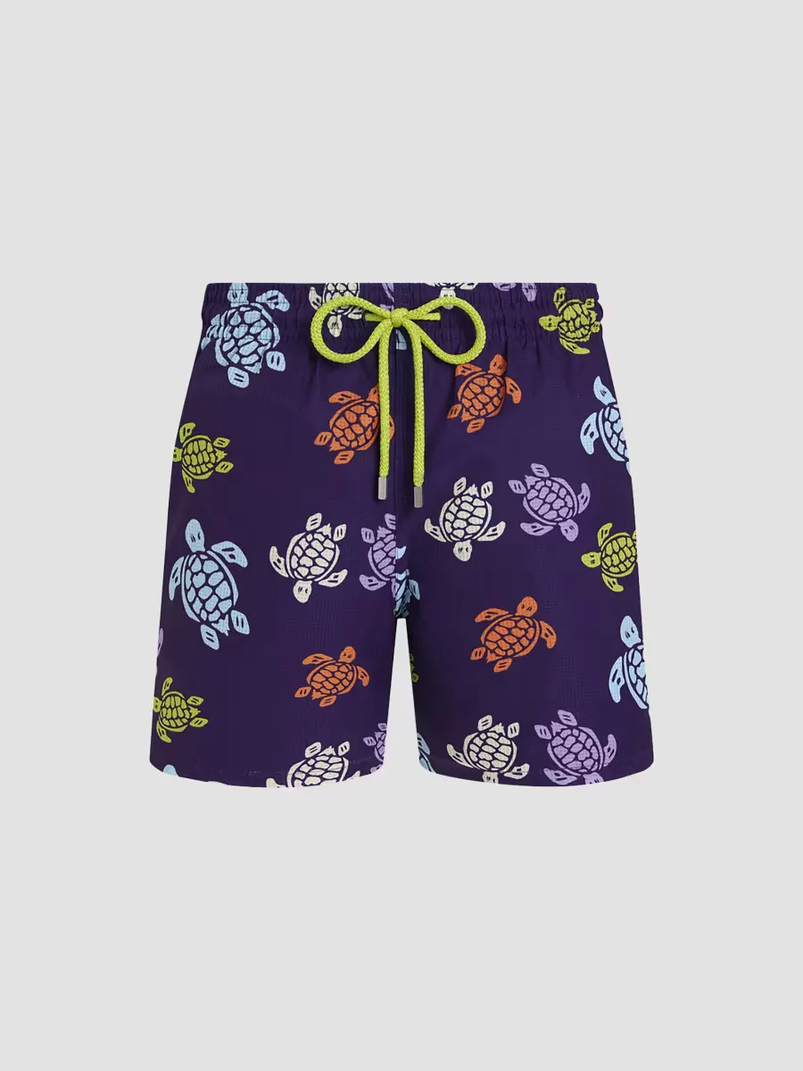 Tortues Multicolores Micro Perforated Swim Shorts by Vilebrequin