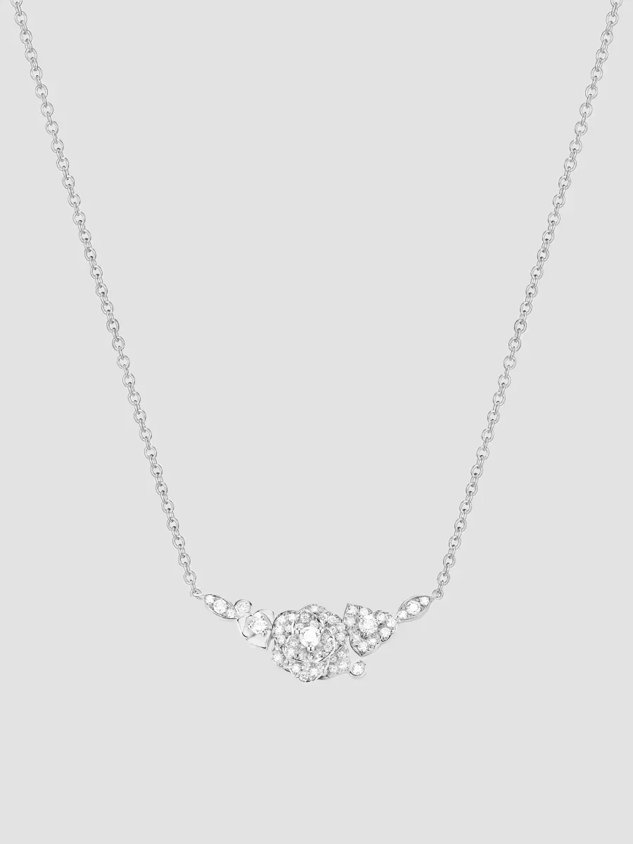 Piaget Rose 18K White Gold & 0.45 TCW Diamond Pendant Necklace by Piaget