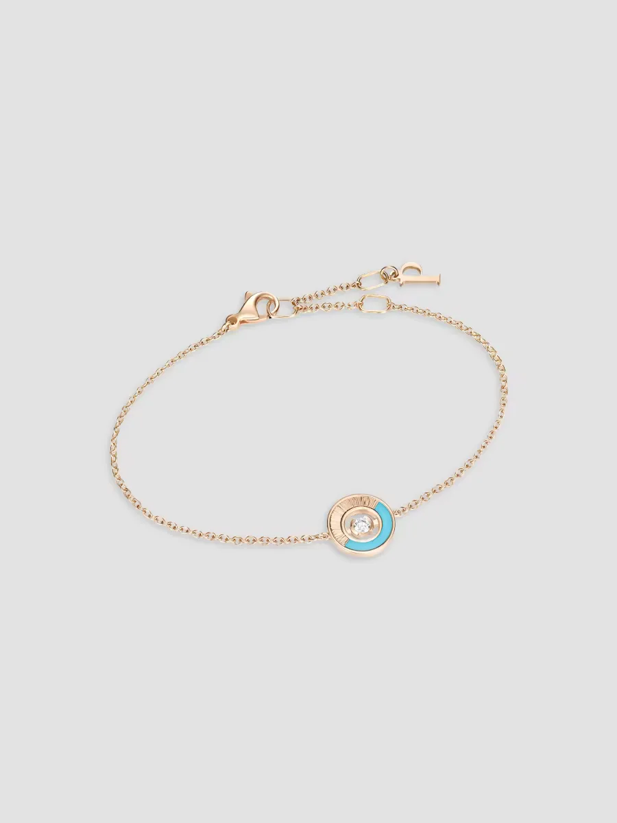 Possession 18K Rose Gold, Turquoise & 0.05 TCW Diamond Bracelet by Piaget
