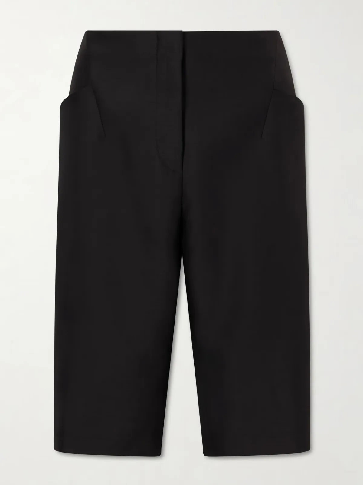 - Wool And Silk-blend Crepe Shorts -
